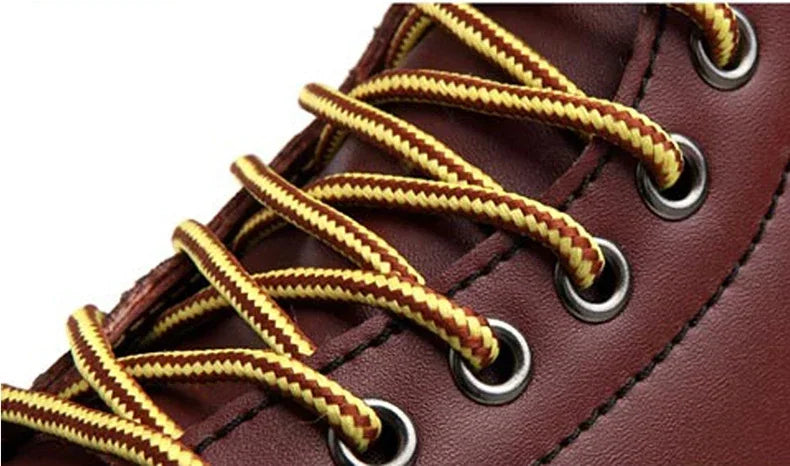 Winter Warm Men Boots Leather Mens Snow Boots with Fur Handmade Waterproof Male Ankle Boots No-slip High Top Male Work Shoes