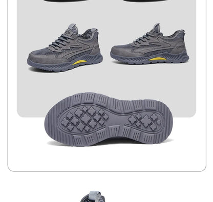 summer mesh safety shoes breathable work shoes industrial construction indestructible shoes for men steel toe safety work boots
