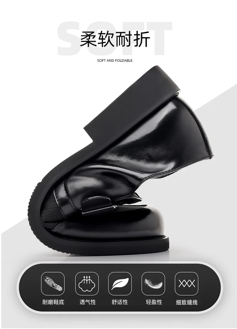 Leisure Walk Male Loafers Outdoor Anti-slip Men's Driving Shoes Handmade Business Footwear Elegantes Slip on Flats Oxford Shoes