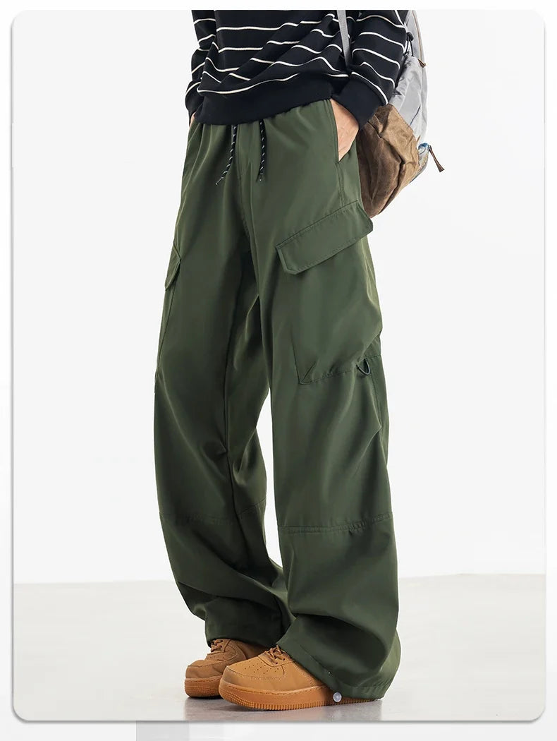 Unisex Hiking Pants Autumn Large Pocket Windproof Camping Cycling Trousers Spring Outdoor Waterproof Functional Paratrooper Pant
