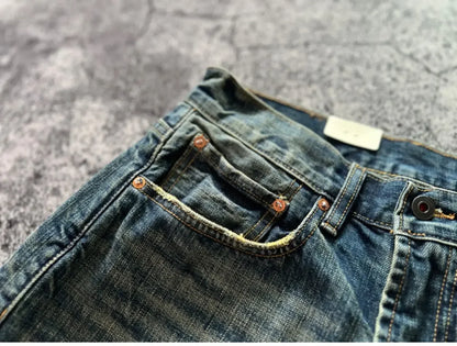 Heavyweight Heavy Washed Denim Jeans for Men Autumn Winter Vintage Selvedge Soft Loose Straight Pants 100% Cotton Y2k Youth Male