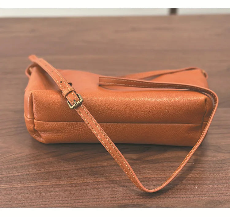 2026 New Genuine Leather Versatile Women's Small Bag Soft Cowhide Lightweight Shoulder Crossbody Bags
