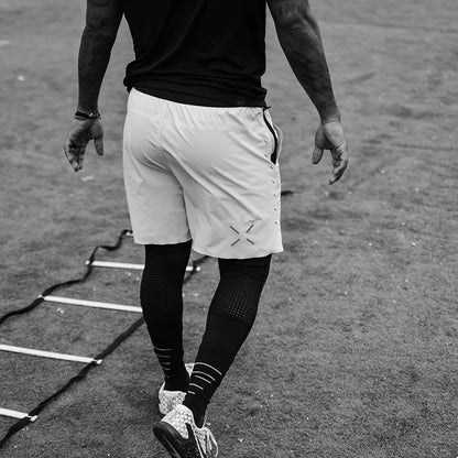 Men's Compression Shorts Quick Dry Elastic Baselayer Summer Gym Running Basketball Fitness Training Casual Sport Quarter Pants