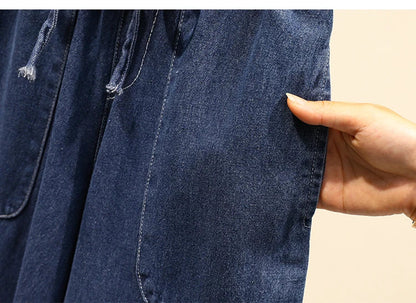 Women's High Waist Wide Leg Jeans Loose Comfortable Retro Sle Casual Versatile Straight Cut Trousers for Autumn Winter