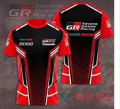Toyota GR Gazoo Racing 3D Print Summer Short Sleeve Round Neck T-Shirt, Comfortable, Breathable, and Quick-Drying