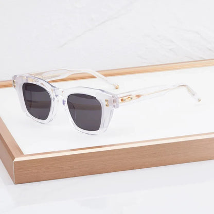 AKS-104 Custom-made Acetate Sunglasses Square Men Women UV400 High Quality Classical Designer Prescription Eyeglasses with Case
