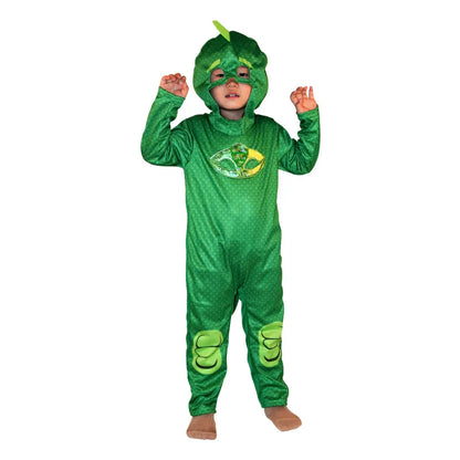 Blue Red Green Jumpsuits Cartoon Pj Cosplay Costume with Mask Night Hero Halloween Birthday Party Dress Sets Christmas Costumes