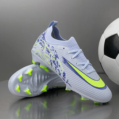 2025 Football Shoes Tiempo Legend 10 Elite FG Wear Resistant Shock Absorption Comfortable Anti-slip Round Head Long Spike