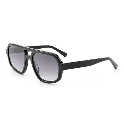 Fashion Double Beam Acetate Polarized Women Sunglasses Man High Quality UV400 Sun Glasses Outdoor Driving Fishing Pilot Eyewear