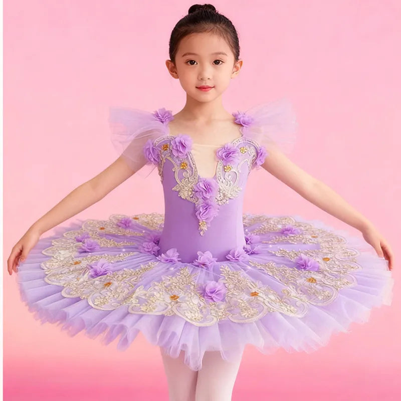 Summer Kids Ballet Dress Girls Children Clothes Princess Dress Women Ballet Tutu Dance Costumes Mother Daughter Outfit Vestido