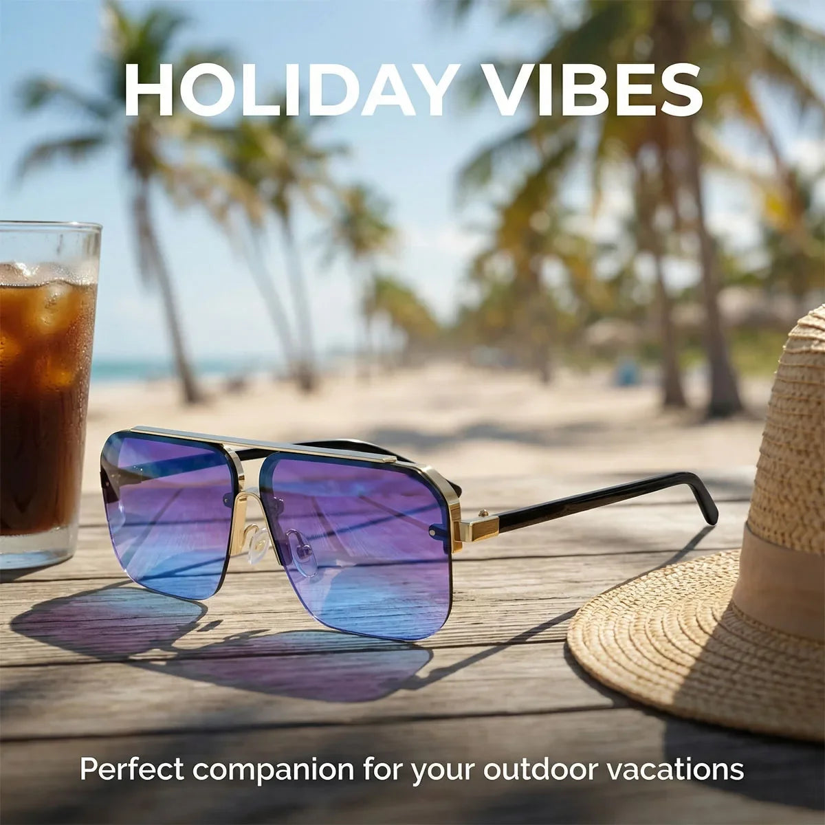 Luxury Square Sunglasses Women UV400 Protection Sunglass Men Vacation Fashion Glasses Gafas De Sol Hombre Lunette Soleil Femme