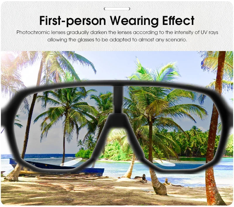 Photochromic Sports Sunglasses Cycling Glasses for Men Mountain MTB Bike Road Bicycle Cycle Goggles UV400 Women Driving