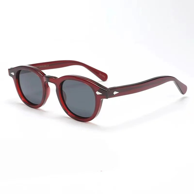 Authentic Johnny Depp LEMTOSH Fashion Top Quality Acetate Frames Men Women Sun Glasses Casual Square Vintage Male Couple Eyewear