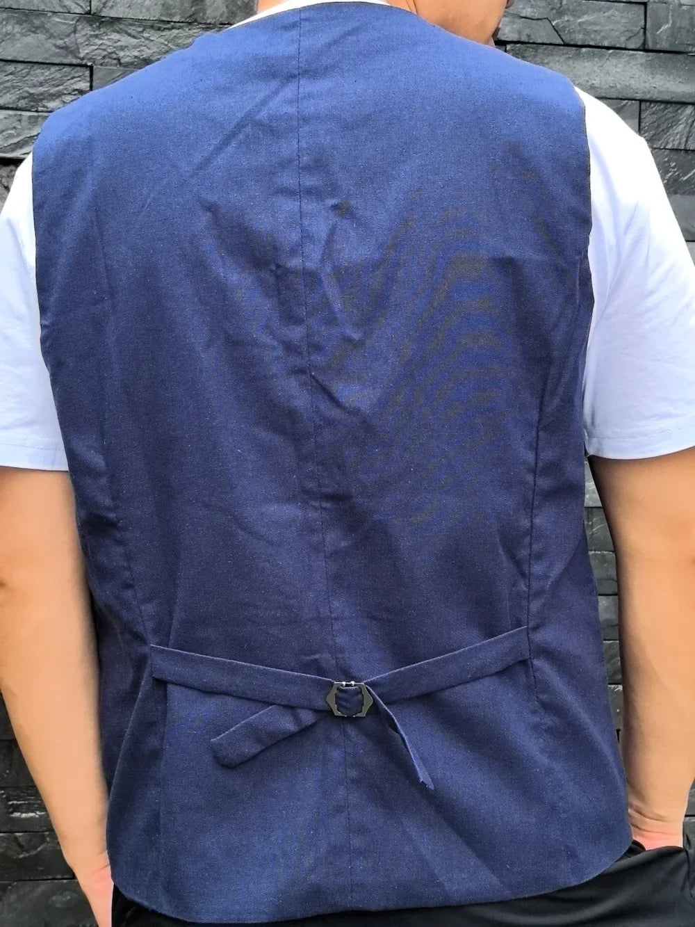 V Neck  Men's Vest Linen Suit Vest Summer Leisure Cotton Linen Waistcoat For Beach