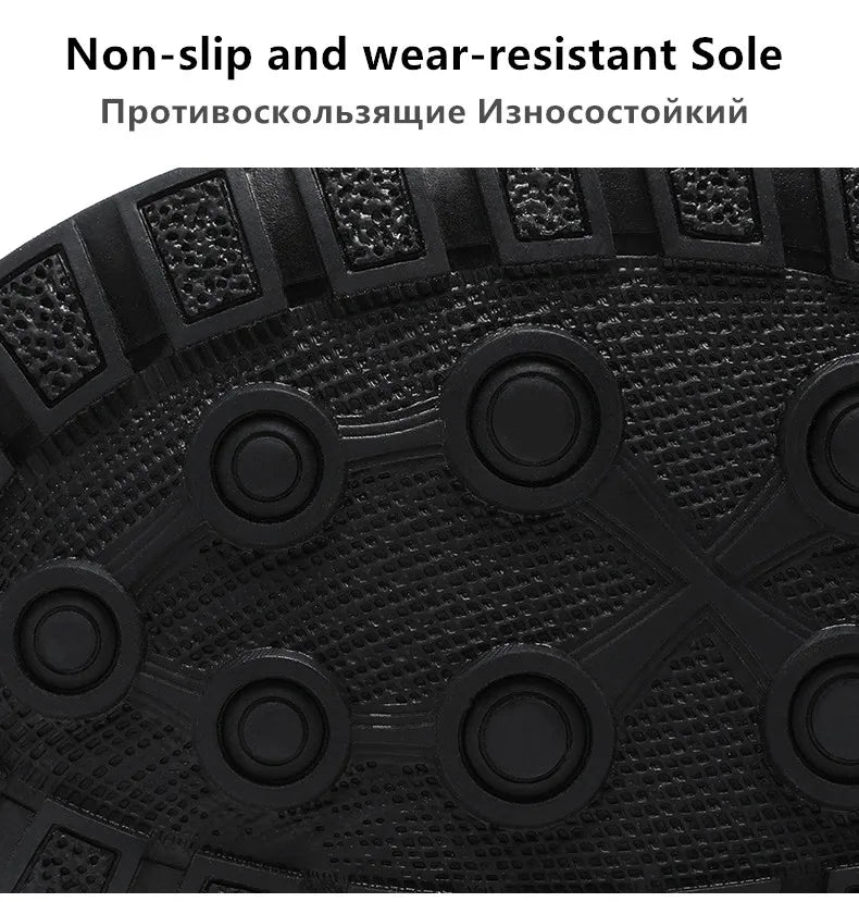 New Fashion Men's Boots Winter Plush Men Snow Boots Warm Fur Ankle Boots Outdoor Non-slip Sneakers Winter Casual  Boots Size 46