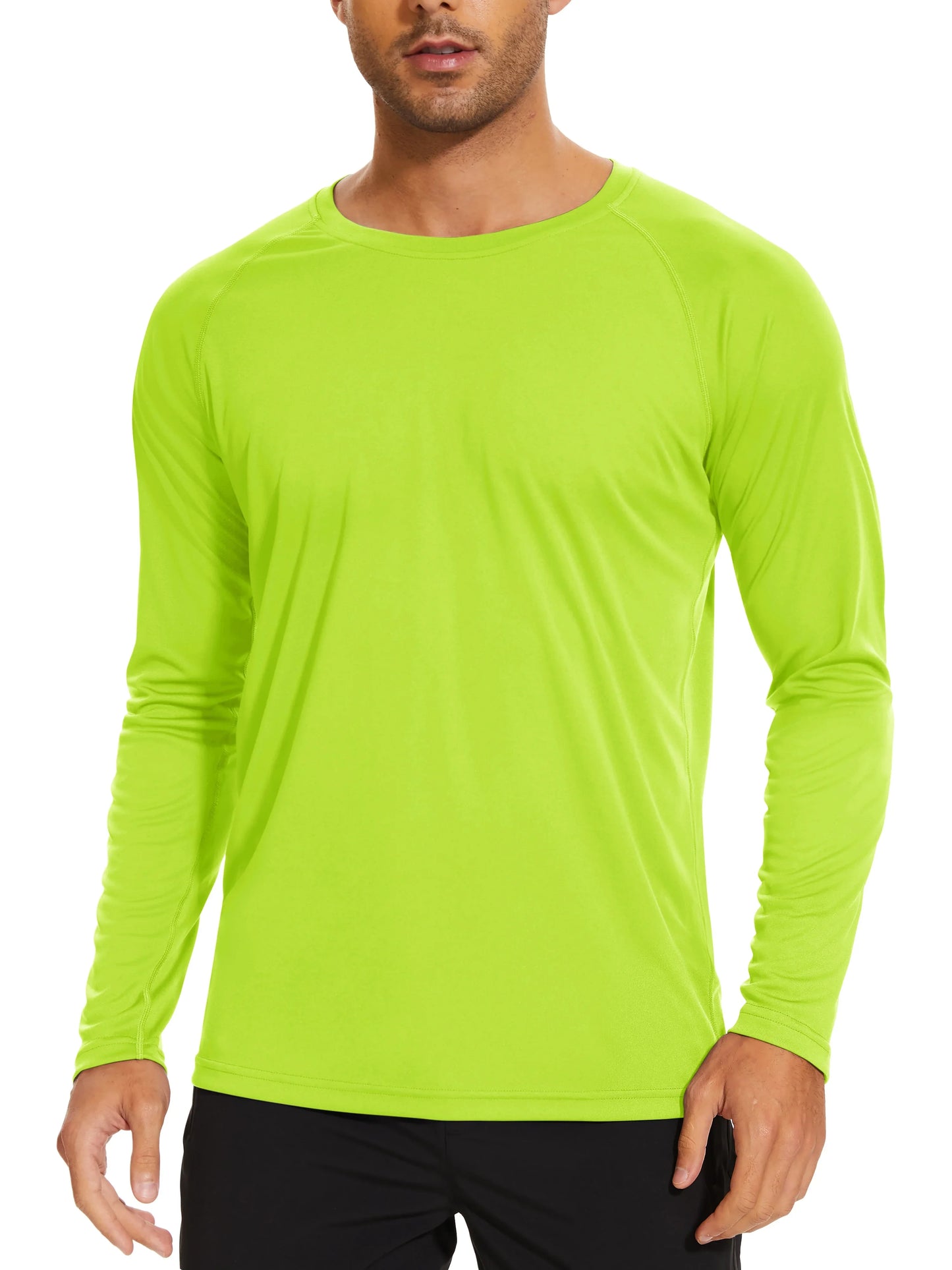 Men's Sun Protection T-shirts Summer UPF 50+ Long Sleeve Performance Quick Dry Breathable Hiking Fish T-shirts UV-Proof