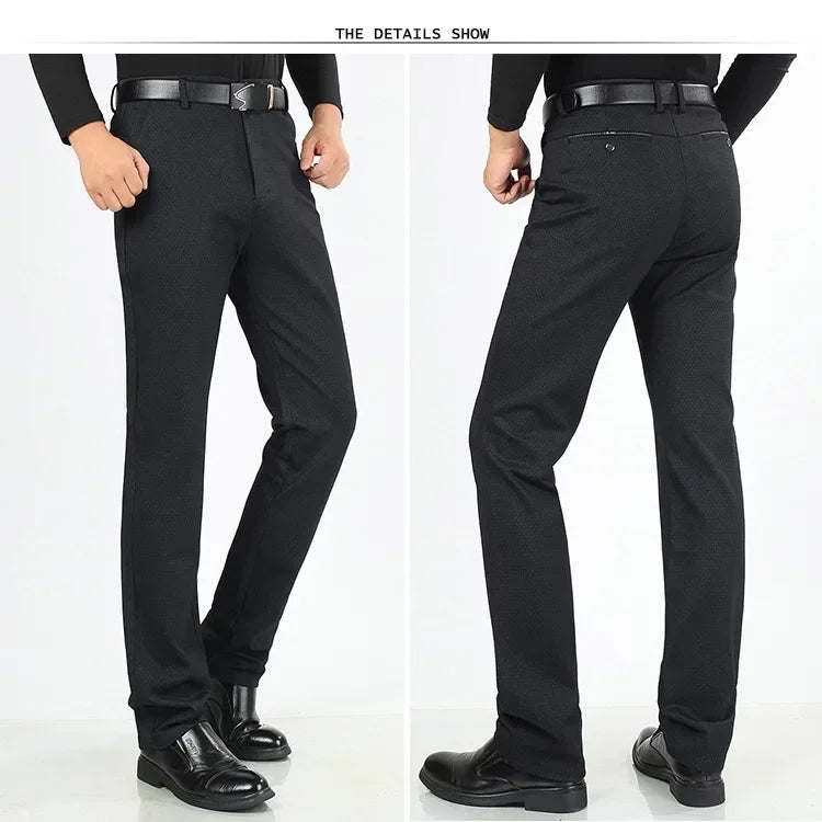 Men's Suit Pants High Quality Summer Men Dress Pants Straight Business Mens Formal Pants Big Size Classical Trousers