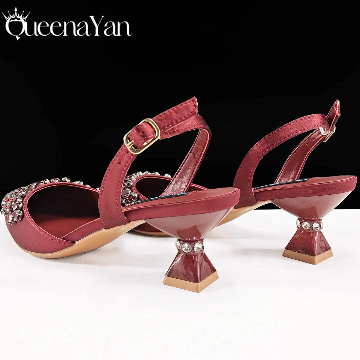 Italian Shoes and Handbags Accessory Set with Rhinestone Metal Embellishments Wedding Shoes Bridal Shoes Designer