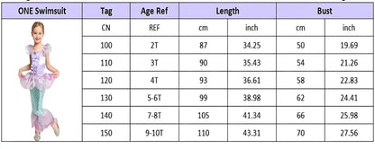 Popular Movie Children Fish Princess Dress With Purple Sequins Decoration And Fish Scales Skirt Holiday Role-Playing Dress