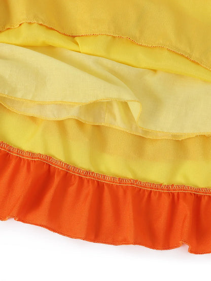 Rosalina Dress Girls Peach Costume Daisy Cosplay Children Birthday Party Carnival Fancy Outfit