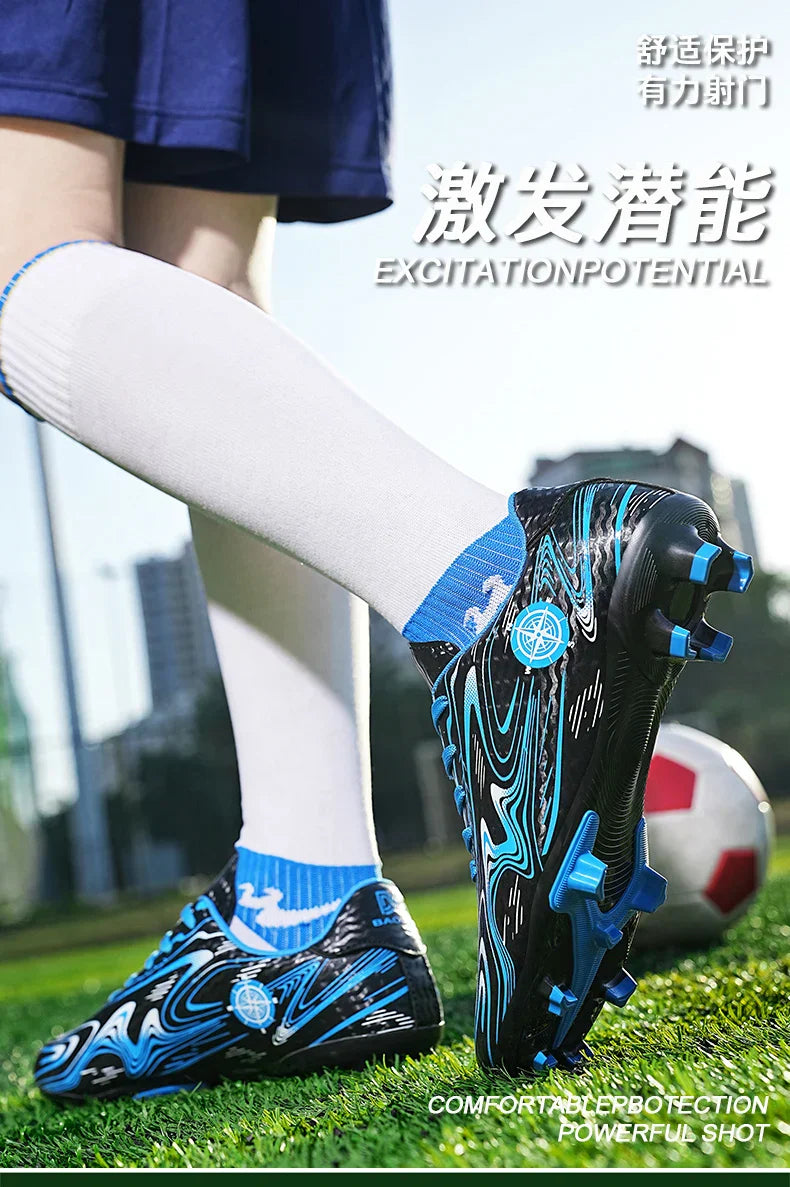 Men's football shoes with stud pattern for men, women, children, boys, teenagers, sports sneakers, outdoor training shoes