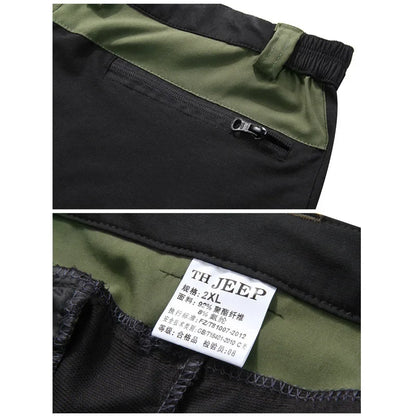 Men's Hiking Pants Outdoor Fishing Water Resistant Lightweight Quick-Dry Athletic Apparel, namely, Pants with Zipper Pocket