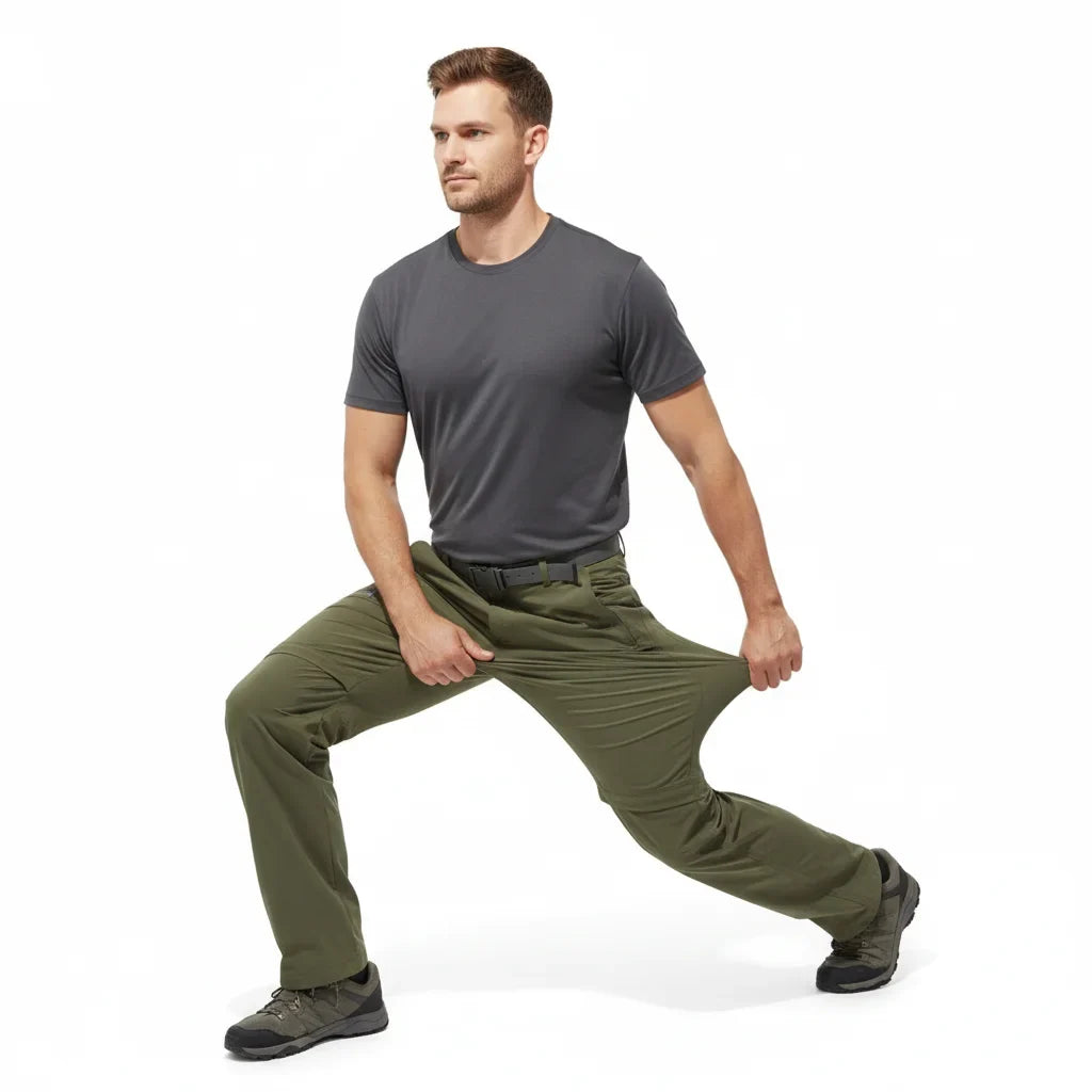 Fanuocetar Mens Removable Hiking Pants for Summer Quick Dry Camping Trekking Climbing Outdoor Scratch-resistant Stretch Pants