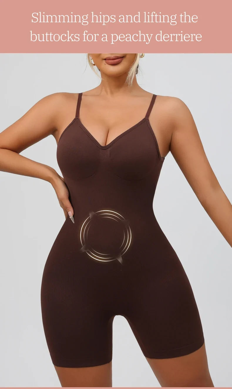 Seamless Low Back Bodysuit Shapewear Women Butt Lifter Smooth Body Shaper Backless Slimming Sheath Flat Belly Corset Underwear