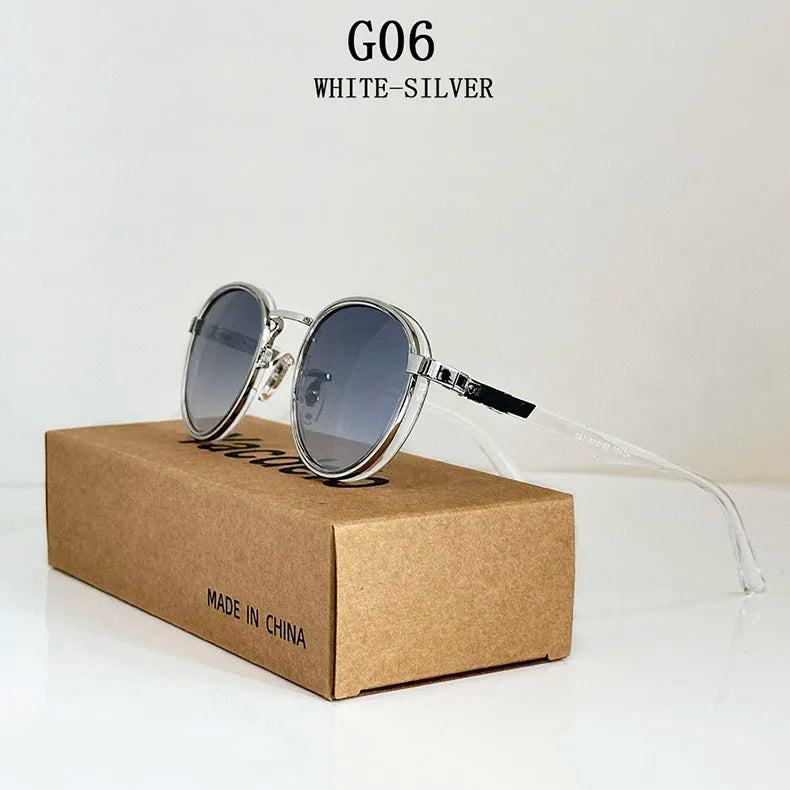 Fashion Oval Sunglasses For Men Luxury Retro Glasses Vintage Sunglasses Women Trendy And Fashionable Gafas De Sol Hombre Okulary