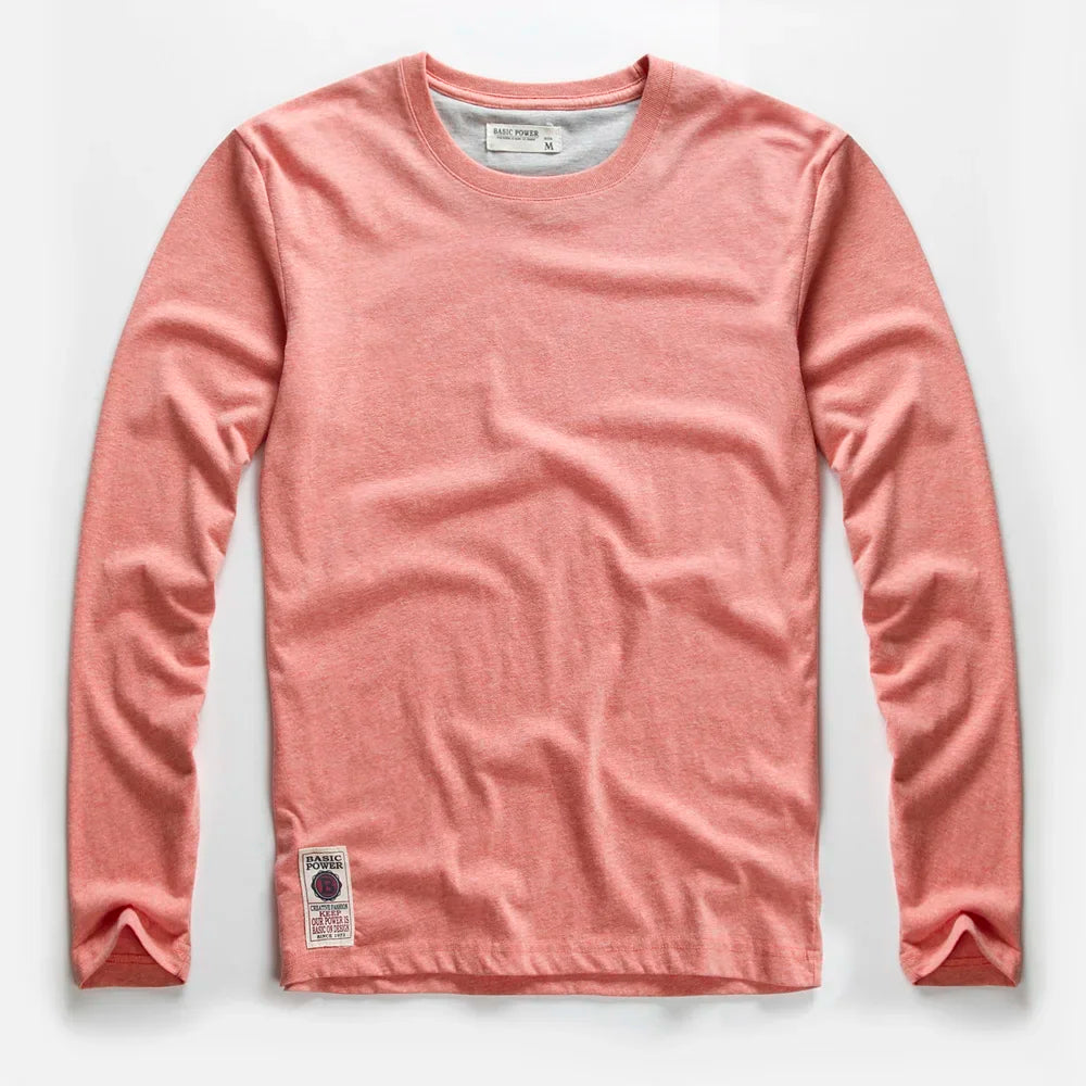 Men's T-Shirts Spring Long Sleeve T-Shirt Men's Clothing Y2k T-Shirt Washing Sweatshirt Shirts Casual O-Neck Streetwear Tee Tops