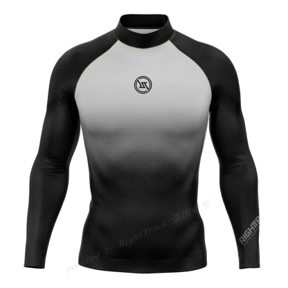 Men's Rashguard Snorkeling Camo Gradient Long Sleeve Surfing Shirts Sunscreen Diving Surf Sweatshirt UV Protection RT Swimwear