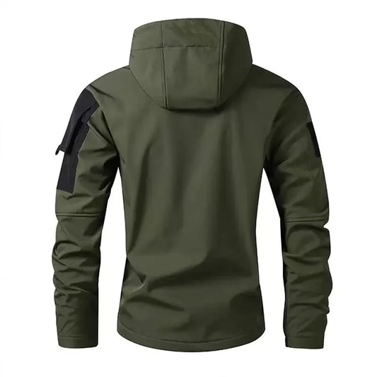 Men's Winter Tactical Military Jackets Hood Waterproof Hiking Camping Sport Fleece Coat Climbing Softshell Trekking Outdoor Wear