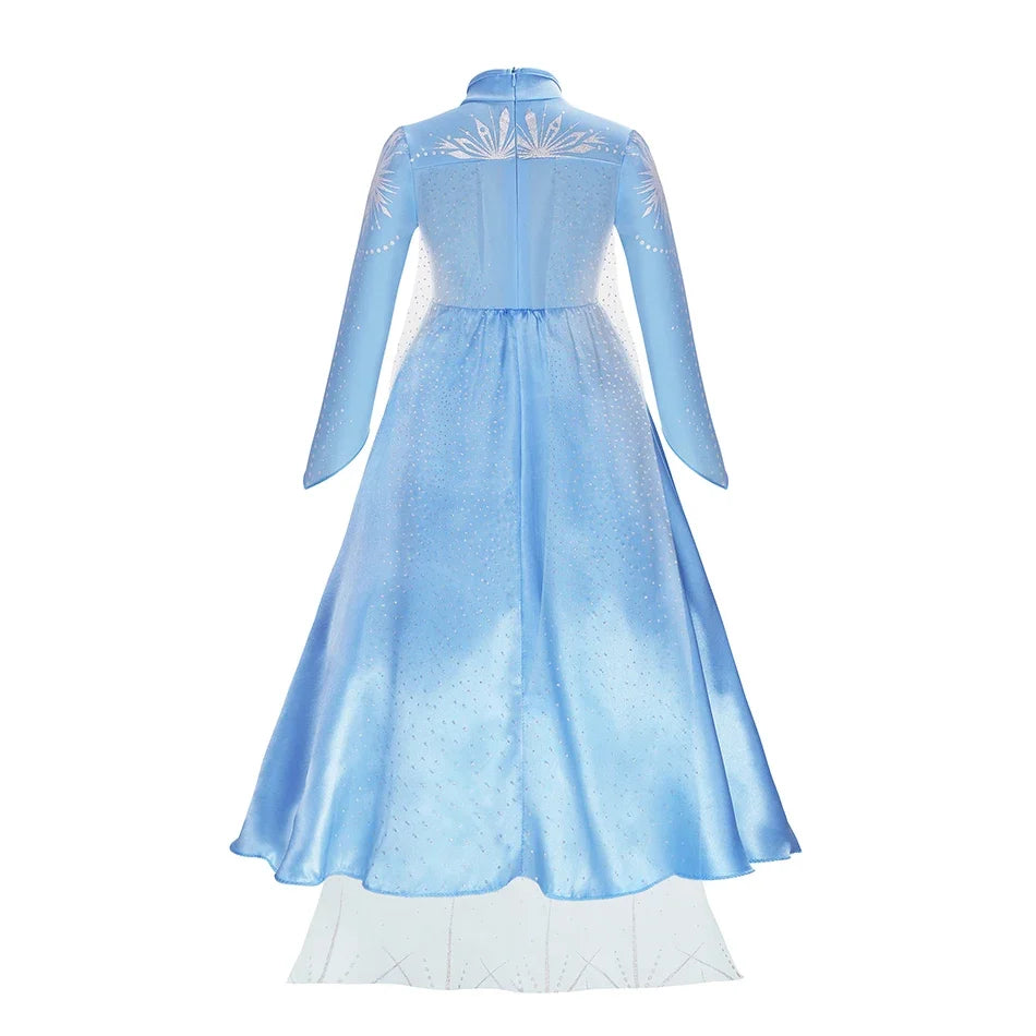 LED Light Elsa Dresses for Girls Costume Kids Cosplay Carnival Princess Children Gowns Clothing Party Dresses Outfits 2-10Yrs