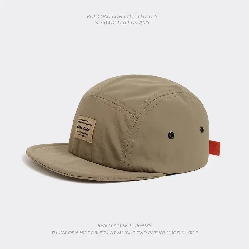 Japanese Quick-drying Breathable Short Brim Baseball Cap Men Women Face Small  Foldable Soft Top Hip-hop Cap Women Soft Brim Hat