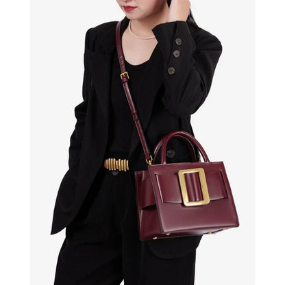 Chic Buckle Handbag Women 2026 New High Quality Trend Exquisite Luxe Shoulder Bag Distinctive Design Faux Leather Crossbody Bag
