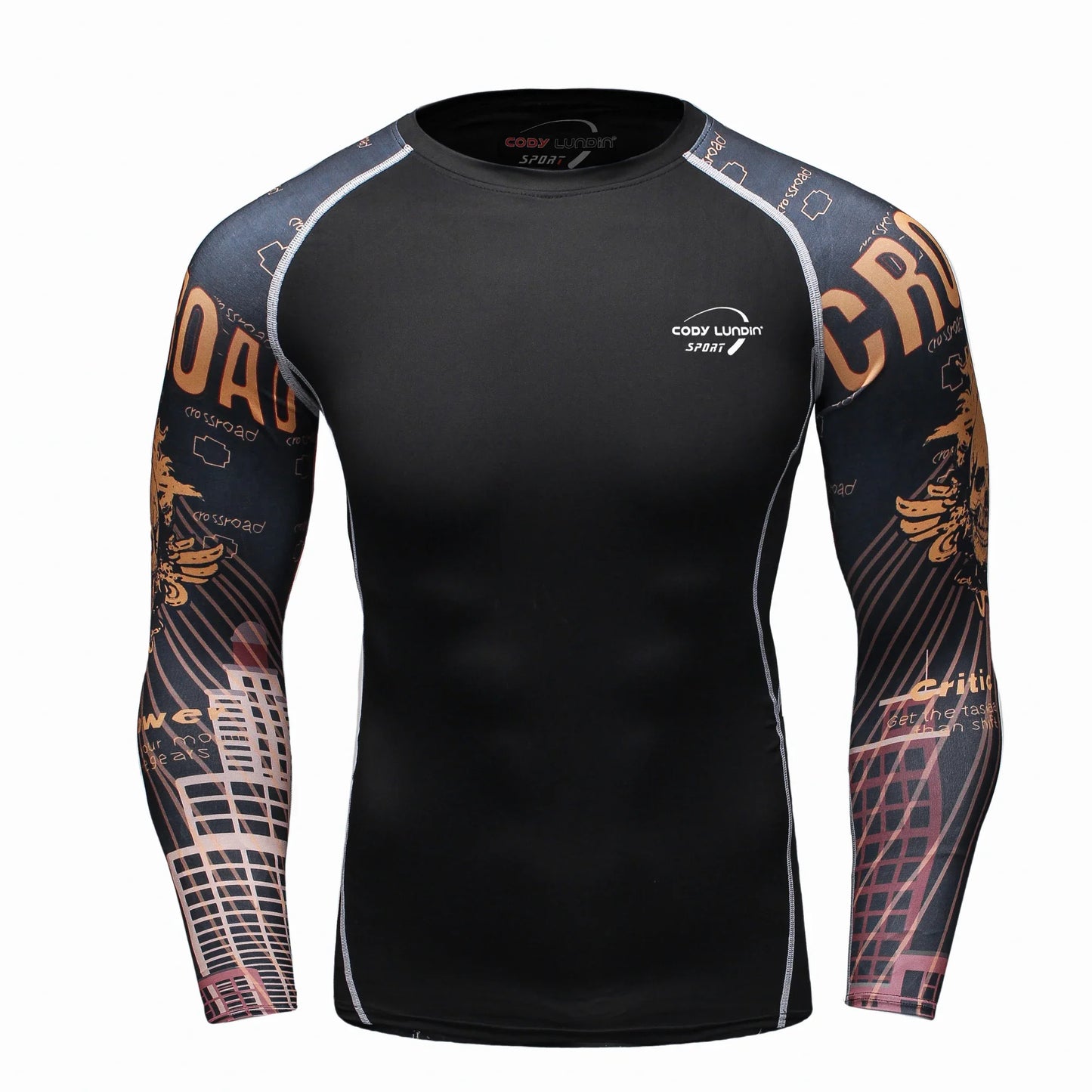 Cody Lundin Men Long Sleeve Compression Athletic Workout Shirt Water Sports UPF 50+ Rash Guard High Quality Jiu Jitsu Gi BJJ Top