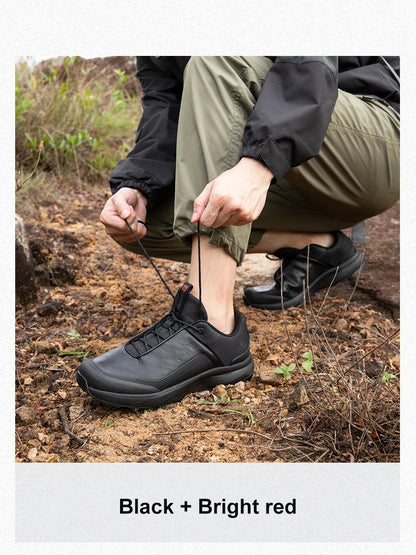 Men Hiking Shoes Litchi Leather High Quality Male Trekking Climbing Sneakers Non-slip Luxury Designer Outdoor Shoe