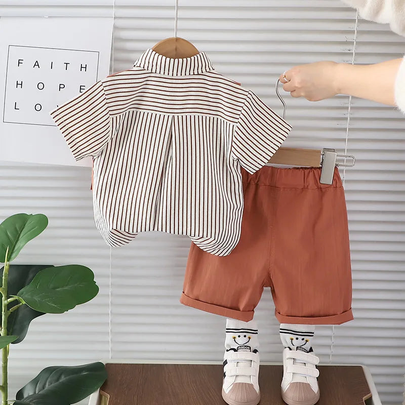 New Summer Baby Boys Clothes Suit Children Cotton Casual T-Shirt Shorts 2Pcs/Sets Toddler Costume Infant Outfits Kids Tracksuits