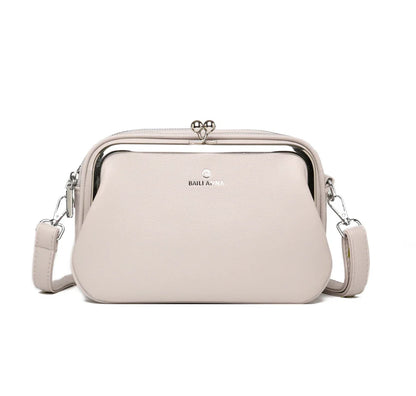 Elegant Shoulder Bag for Women Soft Leather Crossbody Bags Designer Multiple Pockets Messenger Bag Ladies Purses and Handbags