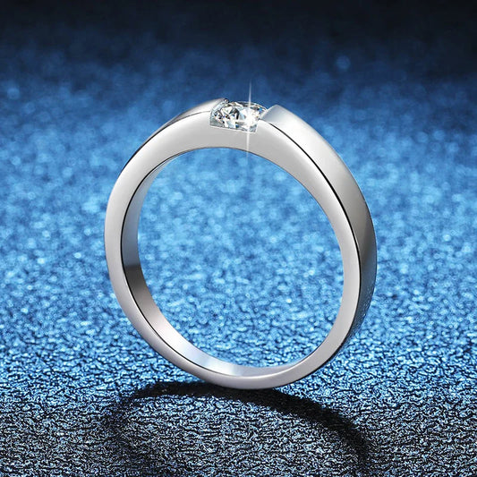 4mm D Color Moissanite Ring for Couple Women Men 925 Sterling Silver Lab Diamond Engagement Wedding Rings Jewelry Bands