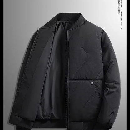 New autumn and winter baseball collar, men's fashionable and versatile cotton jacket, outer warm cotton jacket, baseball jacket,