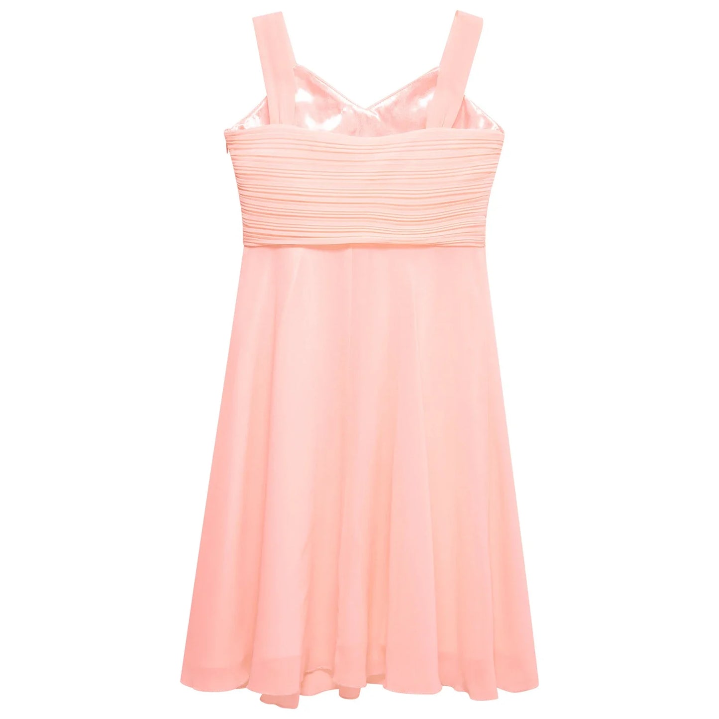 Summer Fashion Flower Girls Dress Wedding Birthday Party Kids Chiffon Dress Sleeveless Ruched Bodice Elegant Princess Dress