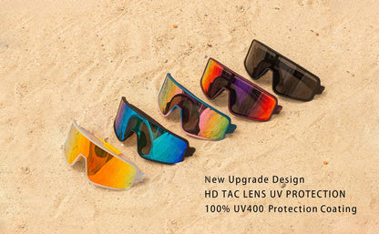 Polarized Sunglasses for Men Women, Windproof Outdoor Sports Cycling Running UV400 Protection Sun Glasses 8133