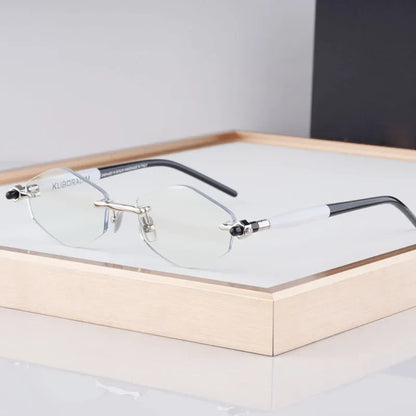 P60 Polygon Luxury Rimless Sunglasses for Men Women Acetate High Quality Germany Brand Fashion Design Gift UV400 Outdoor Eyeware