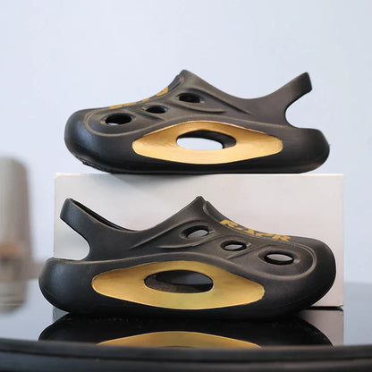 Summer New Children's Shoes Beach Anti-slip Breathable Boy Sandals Fashion Soft Home Children's Sports Shoes 6-12 Years