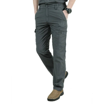 Men's Summer Thin Quick Dry Tactical Cargo Pants Army Outdoor Camping Hiking Pants Casual Trousers Male Sports Fishing Pants