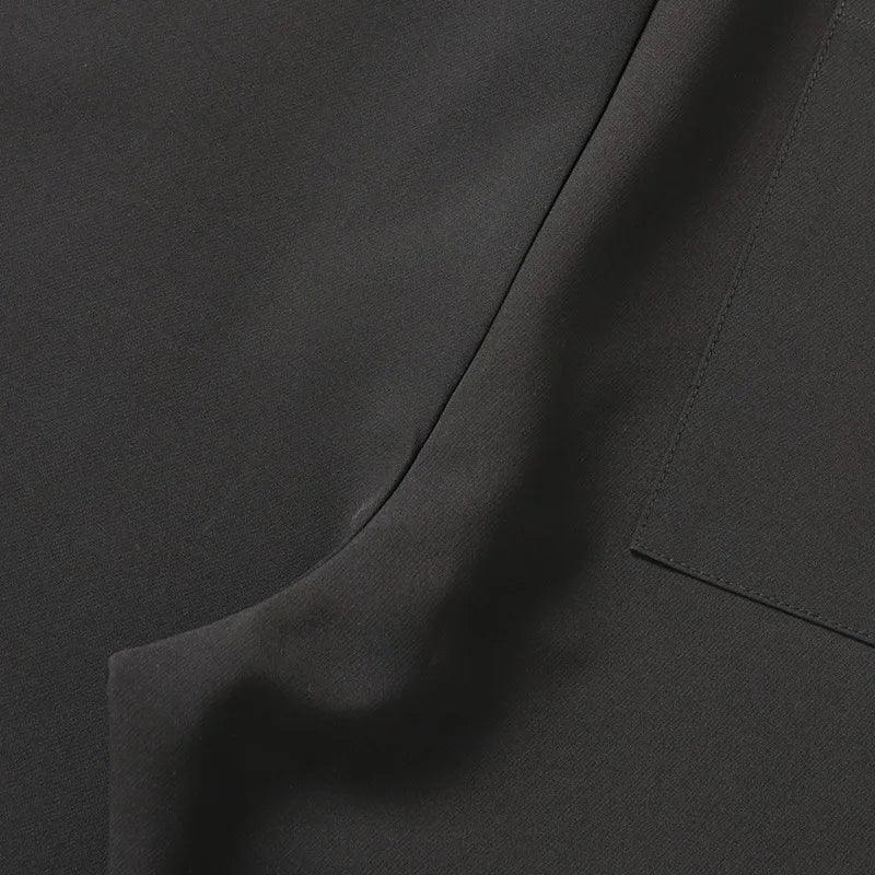 Black Business Suit Pants Men's Small Flared Elastic Comfortable Drape Loose Solid Color Office Casual Trousers Male Clothes