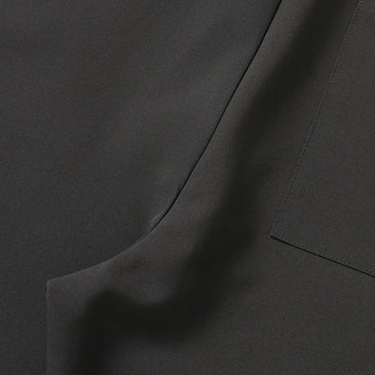 Black Business Suit Pants Men's Small Flared Elastic Comfortable Drape Loose Solid Color Office Casual Trousers Male Clothes