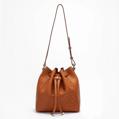 Women's Top Handbag Pink Drawstring Bucket Bag Graduation Gift