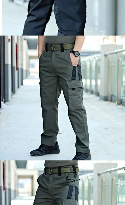 Outdoor Work Tactical Pants Camouflage Cargo Trousers Waterproof Multi-pocket Wear-Resistant Outdoor Training Workwear Trousers